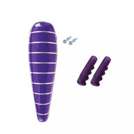 OG Lowrider 16" OG  LOWRIDER PURPLE/SILVER BANANA SEAT W/ LOWRIDER GRIPS FOR 16" BIKE