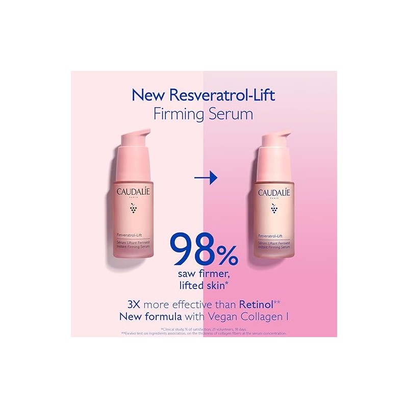 Caudalie Resveratrol Lift Serum Reafirmante Instantáneo Alternativa al Retinol