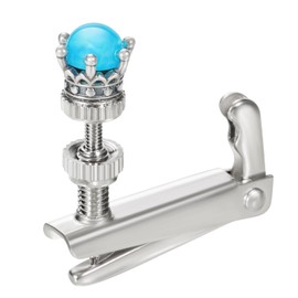 Violin Fine Tuners Metal Violin String Violin Fine Tuner Screw Adjuster Musical Accessories for 1/2 Violins, Resin Rose (07 Blue Opal)