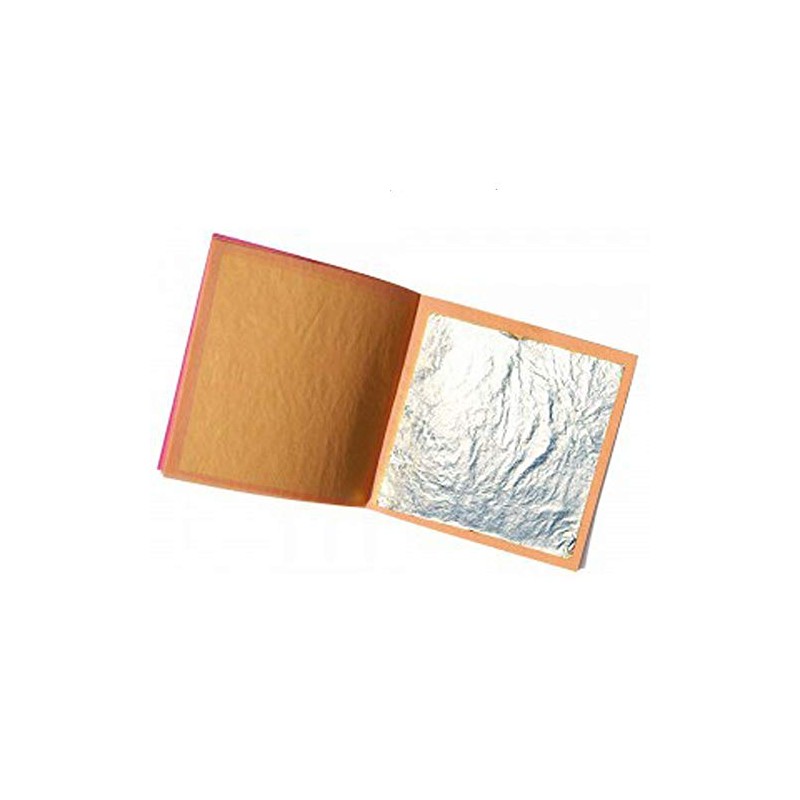 Sim Gold Leaf 602561275332 Sheet, Silver, 40 mm x 40