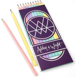 Ashton and Wright - ElectroLine Highlighters, Classic HB Pencils, 15cm Rulers, Erasers, Z-Grip Smooth, Single-Hole Sharpeners - Stationery Set of 36 (Pastel)