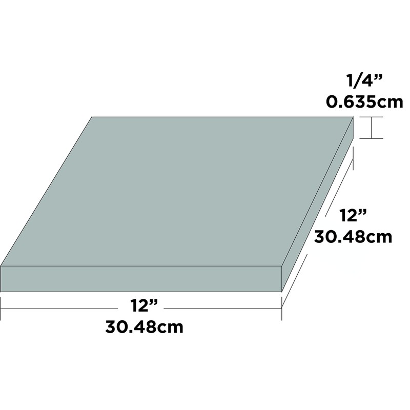 Sorbothane Vibration Damping Sheet Stock (50 Duro, 1/4 x 12