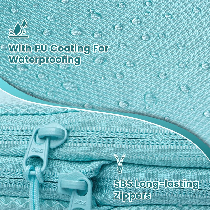 Compression Packing Cubes 8 Set Travel Organizer, Waterproof Travel Packing