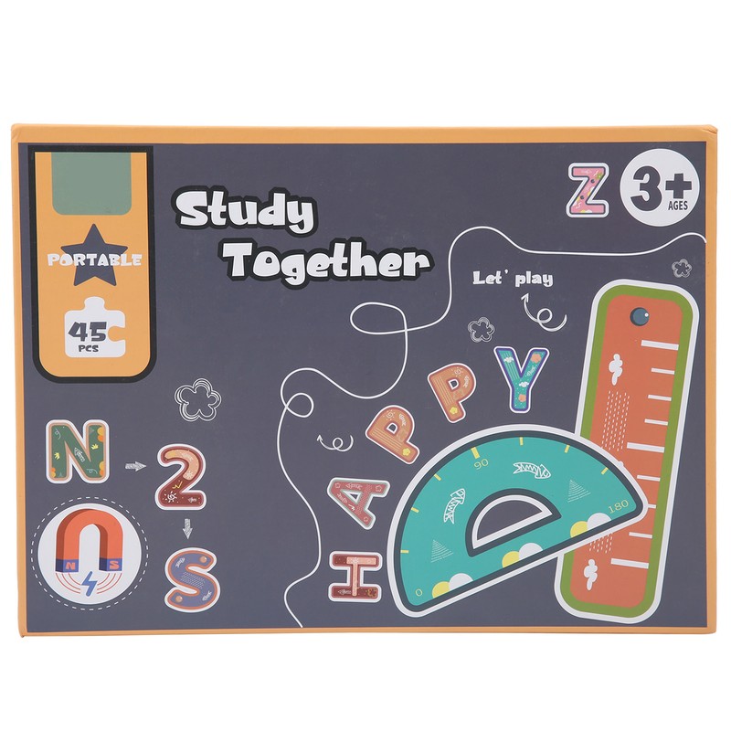 Kids Magnetic Jigsaw Puzzle DIY Paper Drawing Board Children Educational