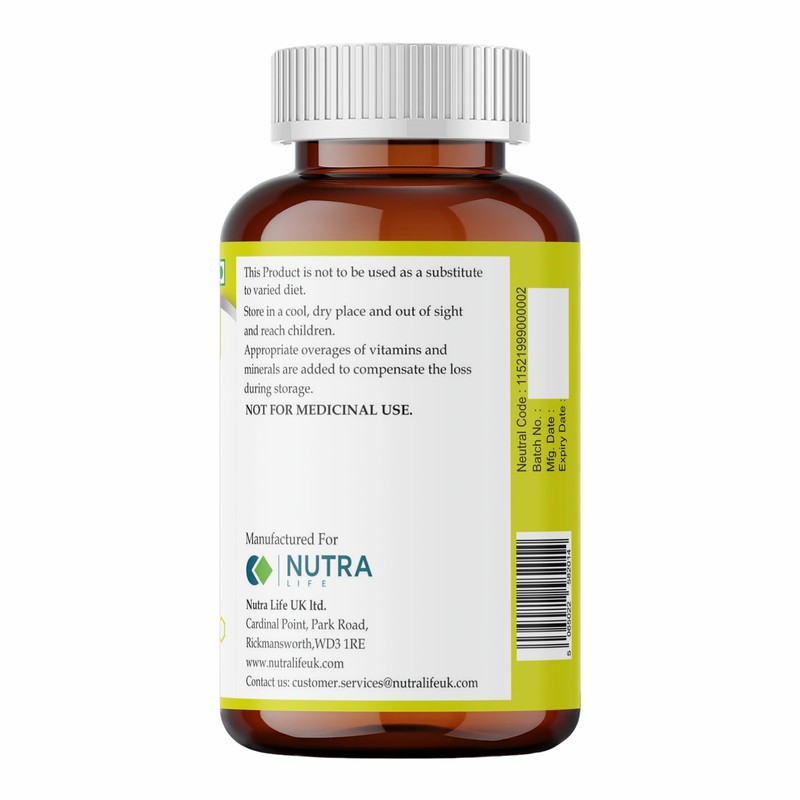 Nutra Life Magnesium Support Supplement, 500mg, 90 Tablets, 3 Month