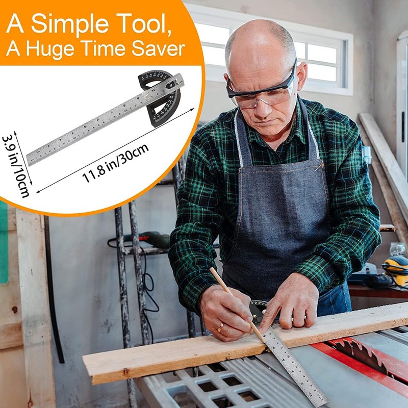 Protractor Angle Finder Multifunctional Magnetic Suction High Accuracy Angle Measuring