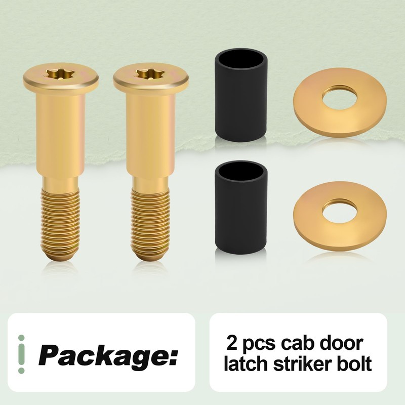 2 PCS Cab Door Latch Striker Bolt Compatible with Kenworth