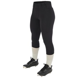 CHAMPRO Girls' Zen Fastpitch Softball Pants, Black