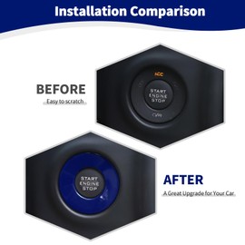 RT-TCZ for Jeep JL Push Start Stop Button Cover Trim Ring for Jeep Wrangler JL JLU Gladiator JT 2018-2024 Blue Interior Accessories