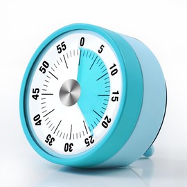 JUMOUR 60-Minute Visual Timer, Blue, Magnetic, Countdown Timer for Kids Study, Teacher, School, Kitchen, Oven, Exercise