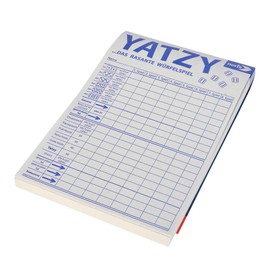 Noris 606194320 – Yatzy Spielblock im Maxi Format 14,5 x 20,7 cm – Extragroßer Yatzyblock für 2.880 Spiele, Für 2 Spieler im Alter ab 6 Jahren
