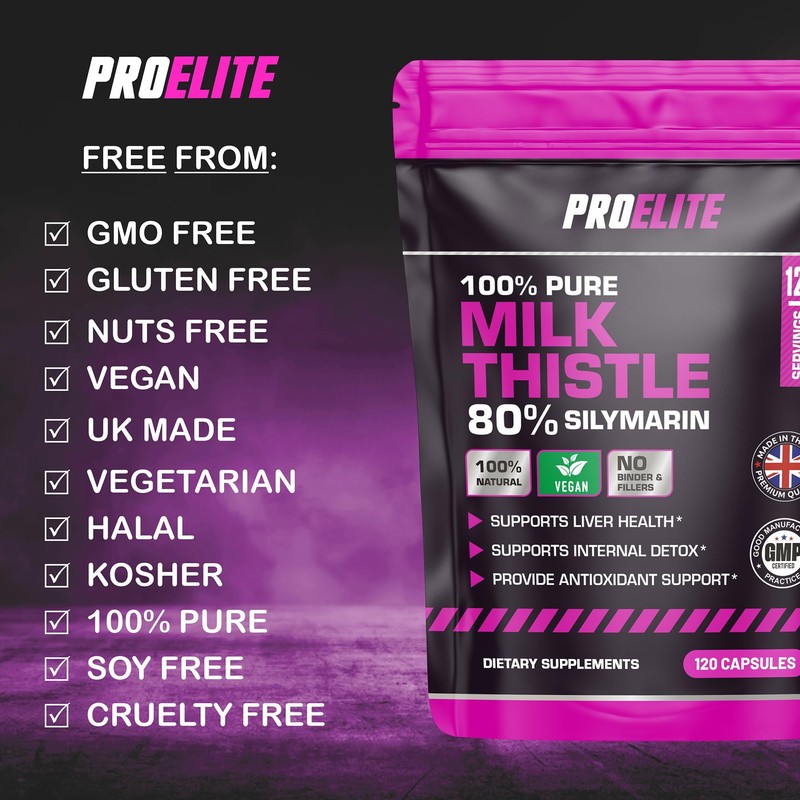 Milk Thistle Capsules | 80% Silymarin | 120 Capsules |