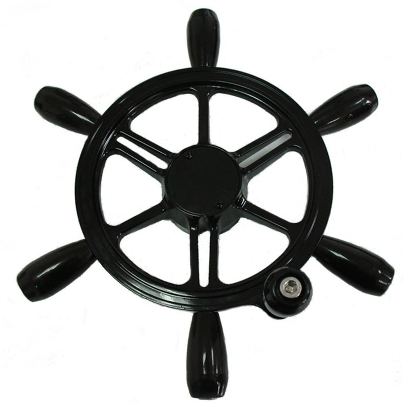 Winibo WH007 Aluminum 5-spoke Marine Boat Steering Wheel in 13