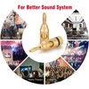 Gebildet 12pcs Gold Plated Speaker Banana Plugs(6pcs Red and 6pcs