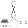 Alomejor Black Record Player Turntable Belt Replacement Rubber Recorder Drive