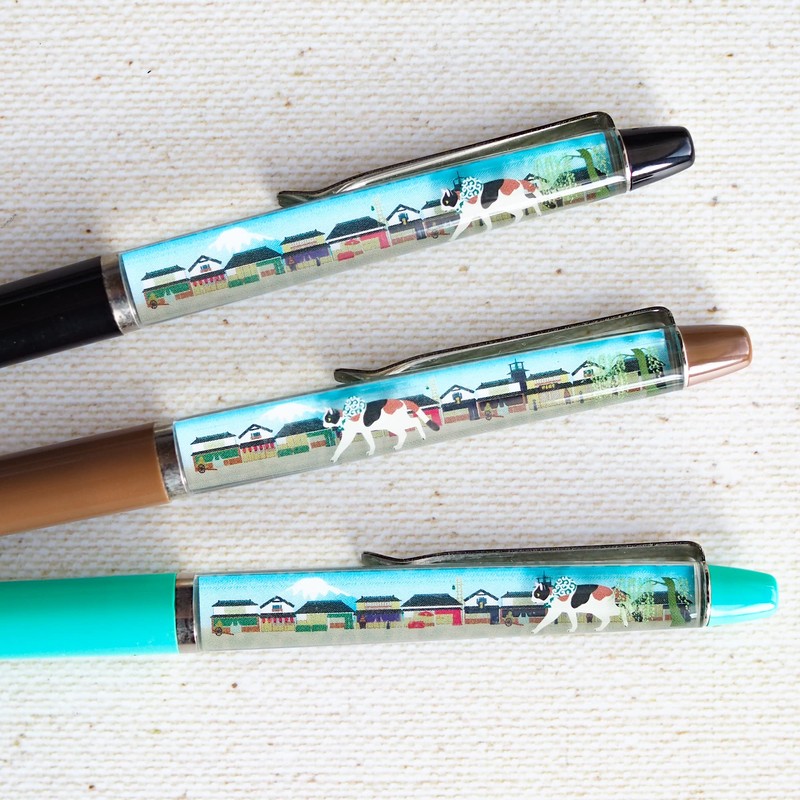 Cute Cat Ballpoint Pen Floating Pen Classic Tokyo (Black)