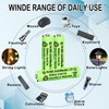 Lombaour 1.2 Volts AAA 300mAh NiMH Green Batteries,Triple A Solar