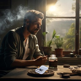 Mini Mobile Ashtray for Outdoors, Lid Pocket Ashtray, Stainless Steel Mini Ashtray, Suitable for Outdoor, Office, Home