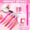 Dinifee 50 Pcs Ballpoint Pens Bulk Retractable Writing 1.0 mm