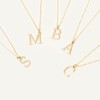 Gelin Letter Necklace in 14K Solid Gold | Small Initial