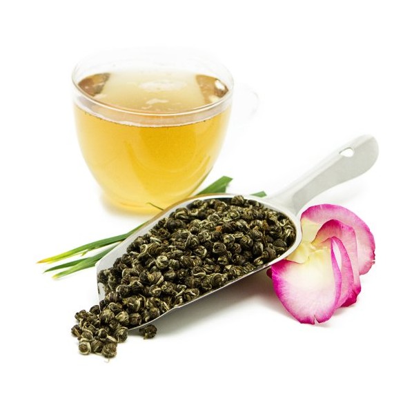 BigTeaHouse Jasmine Pearls Organic Green Loose Tea 1 Lb