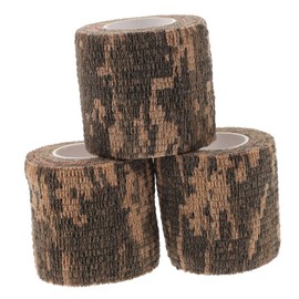 FUNOMOCYA 3rolls Camouflage Duct Tape Non-sticky Outdoor Hunting Wraps for Gear Protection and Concealment for Camping and Sports Activities