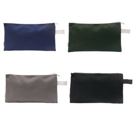 Augbunny 100% Cotton 16oz Heavy Duty Multi-purpose Canvas Zipper Tool Bag Organize Storage Pouch 4-pack