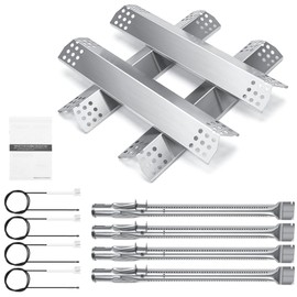 Hisencn Replacement Parts for Monument Grills 24367, 35633, 17842, 24633, 41847NG, 77352, 77352MB, Heat Tent and Grill Burner& Igniter Replacement Parts for Monument Grills 4-Burner Gas Grill