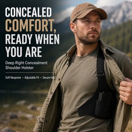 Concealed Shoulder Holster for Discreet Carry – Neoprene Underarm Harness for Outdoor & Tactical Use