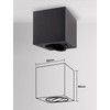 YindaLux Surface-Mounted Spotlight Black - Ceiling Spotlights LED 30° Swivelling