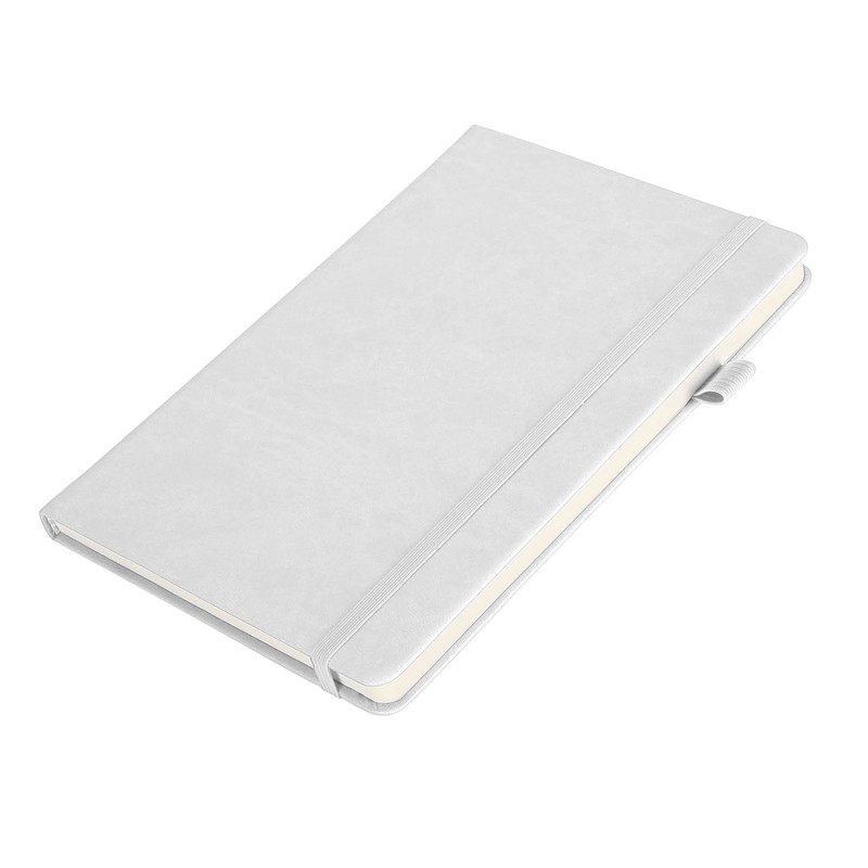 A5 Lined Notebook Portable PU Leather Hardcover Notebook with Elastic