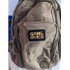 game over gaming 8-bit text 2"x3" hook & loop tactical