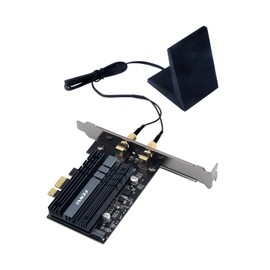 FENVI FV-AX3000S Tarjeta de red PCIe WiFi 6 AX200, Bluetooth 5.2, 3000 Mbps de banda dual 2.4G/5G, latencia ultra baja para juegos y transmisión de realidad virtual 4K, seguridad WPA3, compatible con