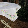 Trimits Embroidery Kit - Tablecloth - Includes Printed Fabric, Threads,