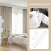 eMagTech 100PCS 70mm Curtains Hooks Adjustment Deep Pinch Pleat Hooks