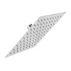 Jeffergarden 8 inch square ultra-thin stainless steel shower head rain