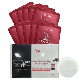 10 Pcs Wine Filters Set, Advanced the Wand Wine Purifier, Wine Filters for histamines and sulfite- Replacement Wine Sulfite Remove Set Gifts for Wine Lovers
