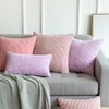 MIULEE Corduroy Soft Solid Decorative Square Throw Pillow Cover Cushion