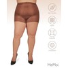 MeMoi Plus Size Curvy Ultra Sheer Control Top Pantyhose French