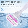 5 Replacement Blades for Women, with 1 Handle, 4 Stainless