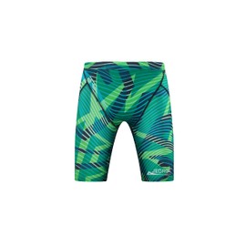 Jeorge Boys Competition Swimming Jammers, Chlorine Resistant, 250gsm Lycra, Adjustable Drawstring (AU, Numeric, 30, Green)