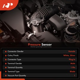 A-Premium Oil Pressure Sensor [1 Pin] Compatible with Volkswagen Cabrio 2000 2001 2002