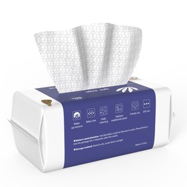 Ourmed Life Face Towels, Disposable Biodegradable Facial Clean Wash Cloth for Sensitive Skin