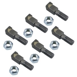 6 Pack 2-7/8"Lx11/16"W Stump Grinder Tooth with 5/8"-18 Nuts Compatible with Woodland Mills WG28 WG24 for Cutting Tree Stub M6142165