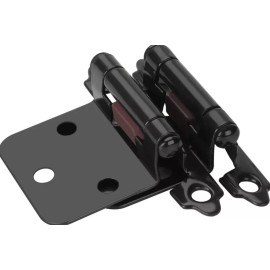 LIZOFERTAS Bisagra Americana Bisagra De Parche 50 Piezas Negro Mate