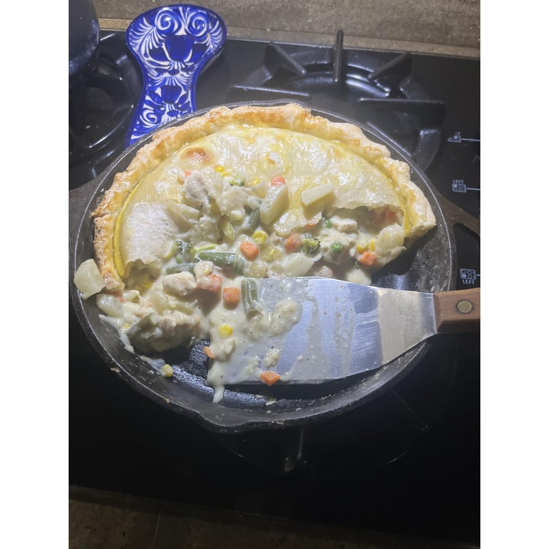 MXWLEIEL Cast Iron Skillet - Flat Bottomed Frying Pan with