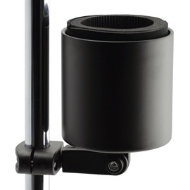Kroozie Kroozercups Deluxe Bicycle Cup Holder 2.0 in Flat Black Cup Holder Motorcycle Drink Holder Wheelchair Yeti Beer cup holder Beach Cruiser Accessory Bicycle Water Bottle Holder