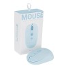Mouse Techzone Inalámbrico Click Silencioso 1600 Dpi Azul