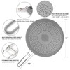 13” Silicone Splatter Screen Pan Cover with Folding Handle, Heat