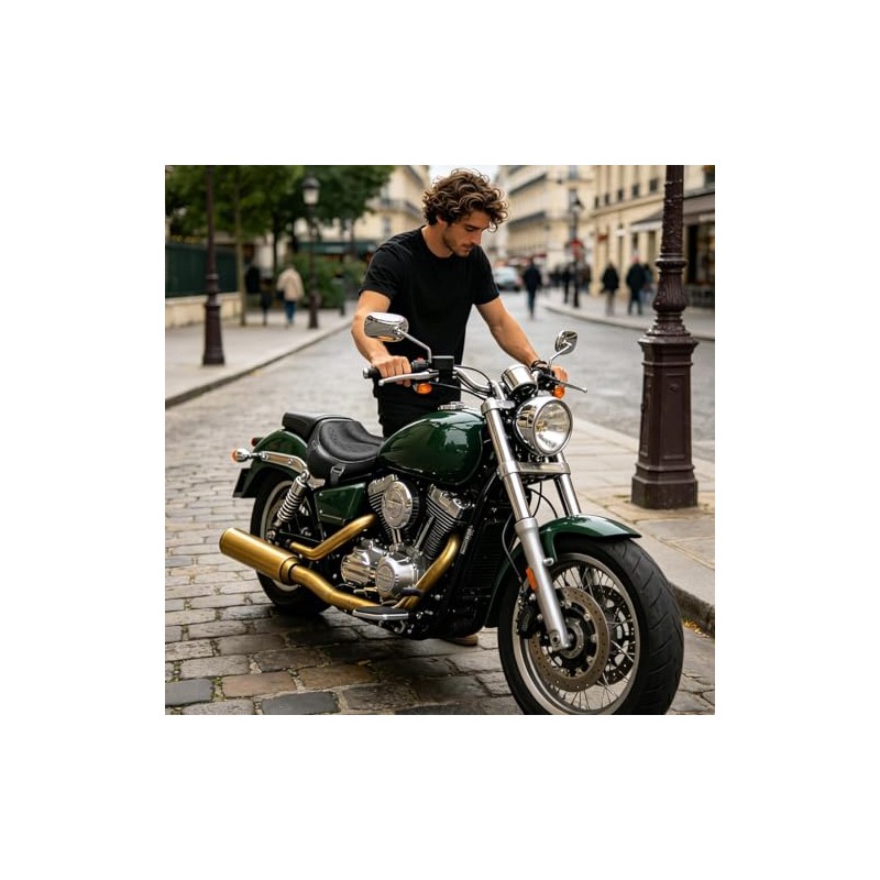 JMCHstore Conjunto de arranque de retroceso de tracción para Moto